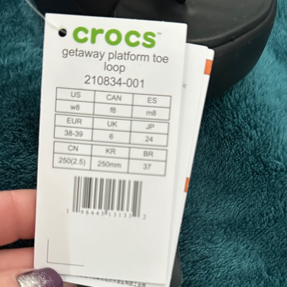 CROCS Black Slide Sandals - Picture 4 of 4